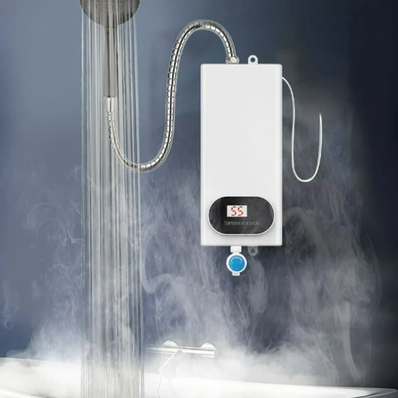 Aquecedor de água elétrico para cozinha, torneira instantânea de água quente, aquecimento frio, sem tanque, aquecedor de água instantâneo