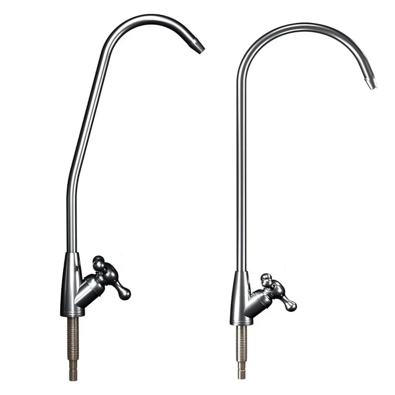Purificador direto para beber torneira de água da cozinha cromada 1/4 Polegada conectar mangueira filtros de osmose reversa peças