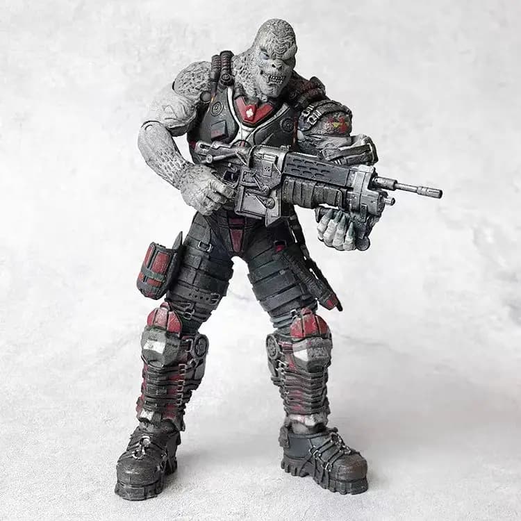 Máquina de Guerra PVC Rocas, meio-orco, 6 polegadas, articulada, modelo decorativo, fora de produção, ornamento para decoração de casa
