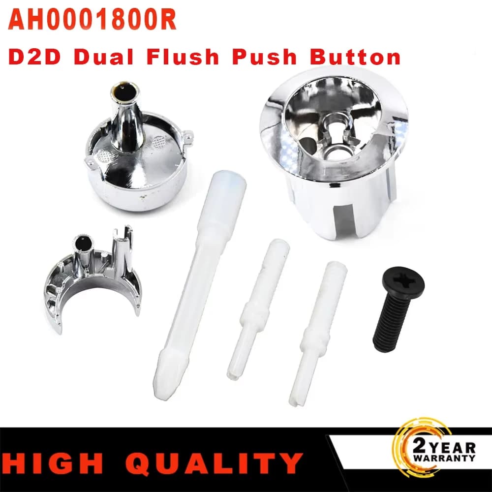 Para Roca AH 0001800 R Dual Flush Push Button Rosqueado Push Rods Corpo Curto D2D Chrome Novo Estilo