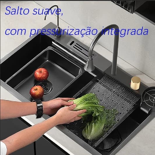 Cuba Gourmet 75x45cm com Torneira e Kit de Instalação Aço Inox 304 Envio Rápido SP