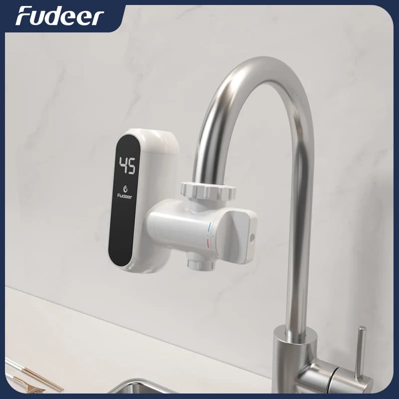 Fudeer aquecedor de água elétrico da cozinha torneira de água quente instantânea aquecedor de aquecimento frio tankless aquecedor de água instantâneo