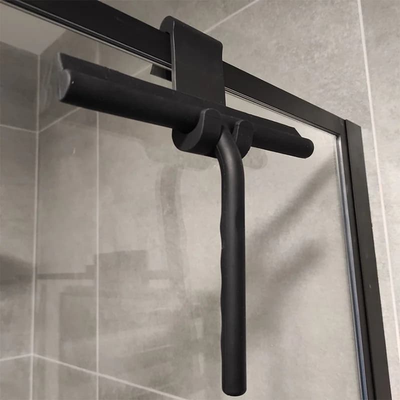 Rodo de chuveiro preto para porta de vidro do chuveiro