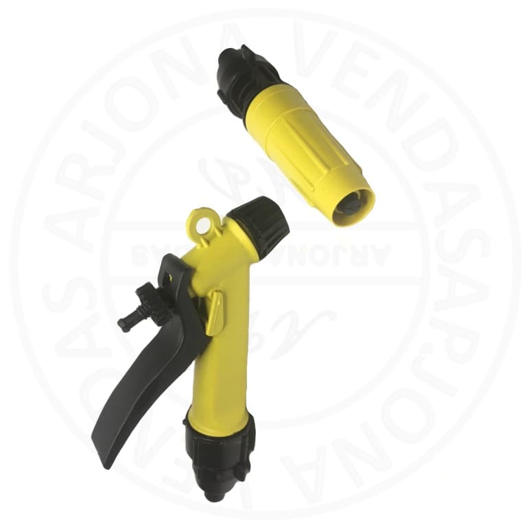 Kit Esguicho Tipo Pistola Amarelo e Preto