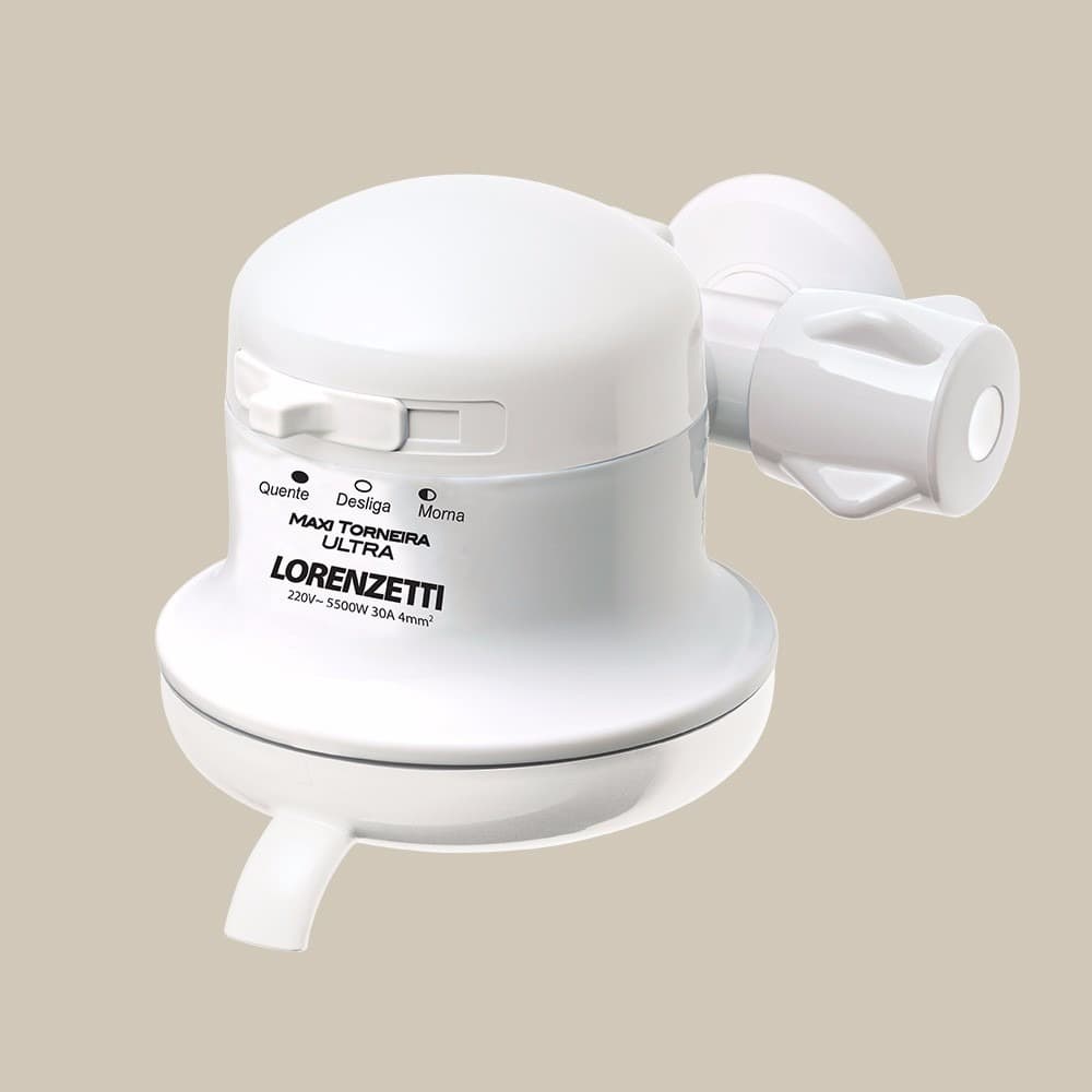 Torneira elétrica Lorenzetti Maxi Torneira Ultra 220V~5500W branca