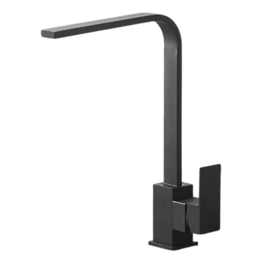 Torneira Cozinha Gourmet Slim Inox Preto c/ Monocomando