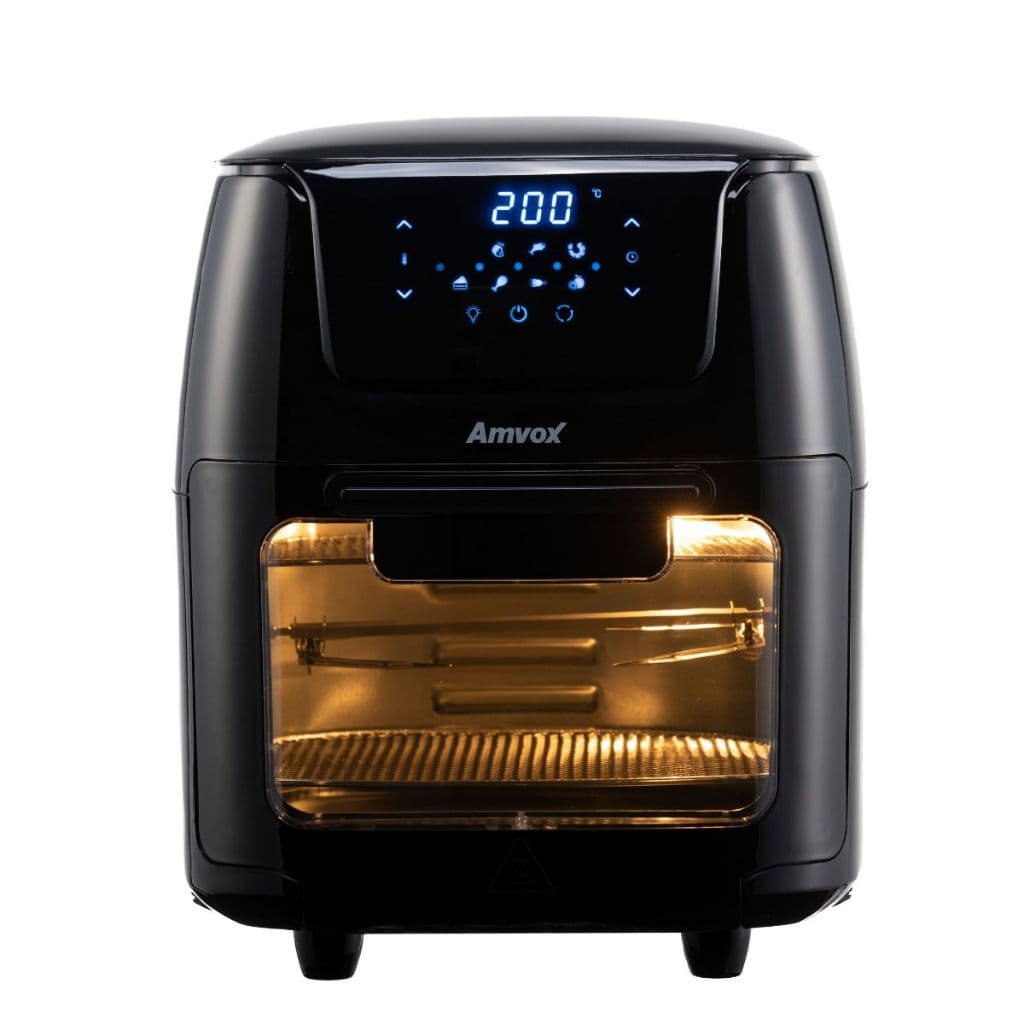 Fritadeira elétrica sem óleo air fryer Amvox ARF 1222 OVEN 12 litros 1700W