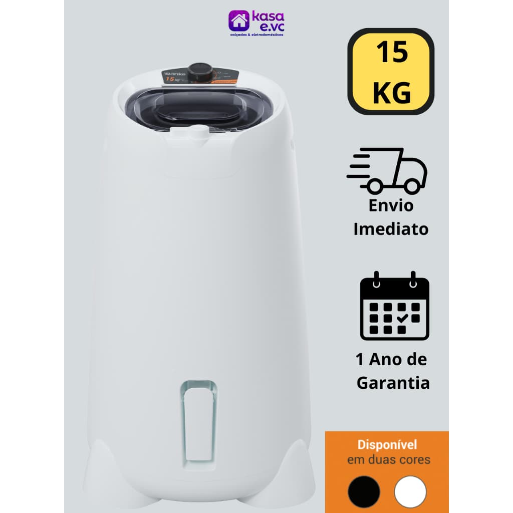 Centrifuga De Roupas Wanke Sofia Mais Timer 15kg