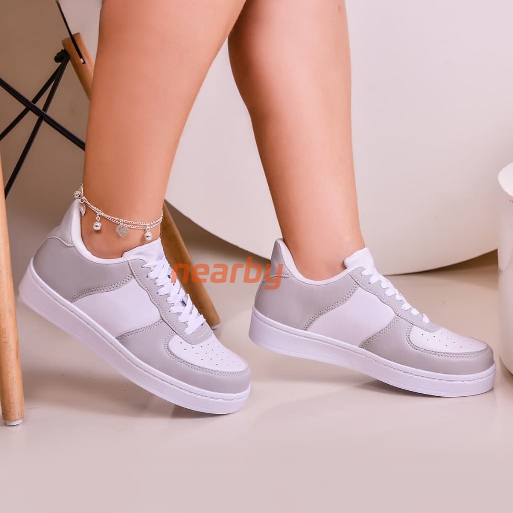 Tênis Feminino Branco Casual Barato Do 34 ao 43 Masculino Várias Cores Branco Cinza Marrom Lançament