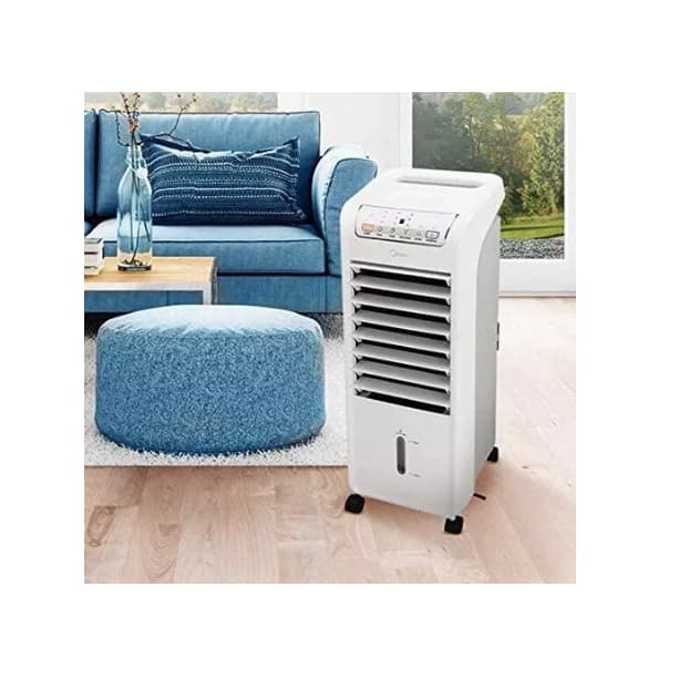 Climatizador de ar ambiente portátil Midea 4,5lt Akaf2 preto branco 220v