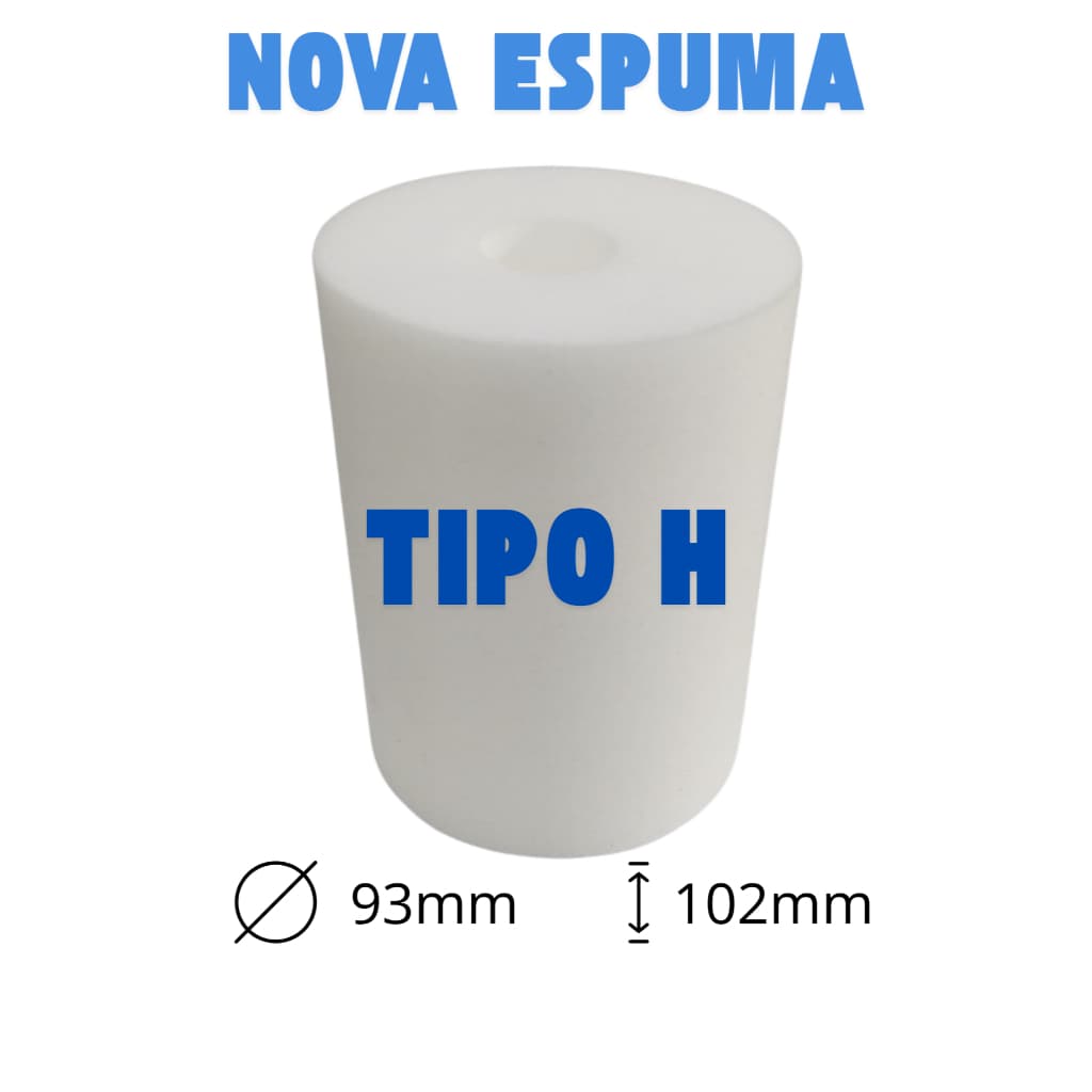 Filtro Refil Esponja Cartucho TIPO H Espuma Cartucho Piscina Reutilizável.