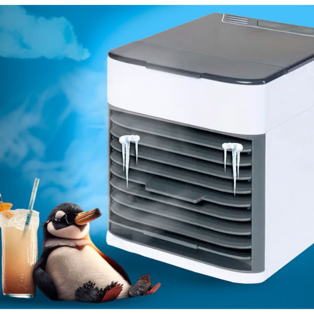 Mini Ar Condicionado Ventilador atualizado Portátil Climatizador Umidificador Usb Cozinha Sala Mesa