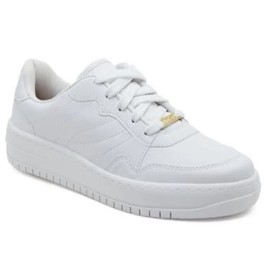 Tênis Vizzano Feminino Casual Pelica 1389.101 - Branco+Marfim - Preto+Preto - Branco+Branco