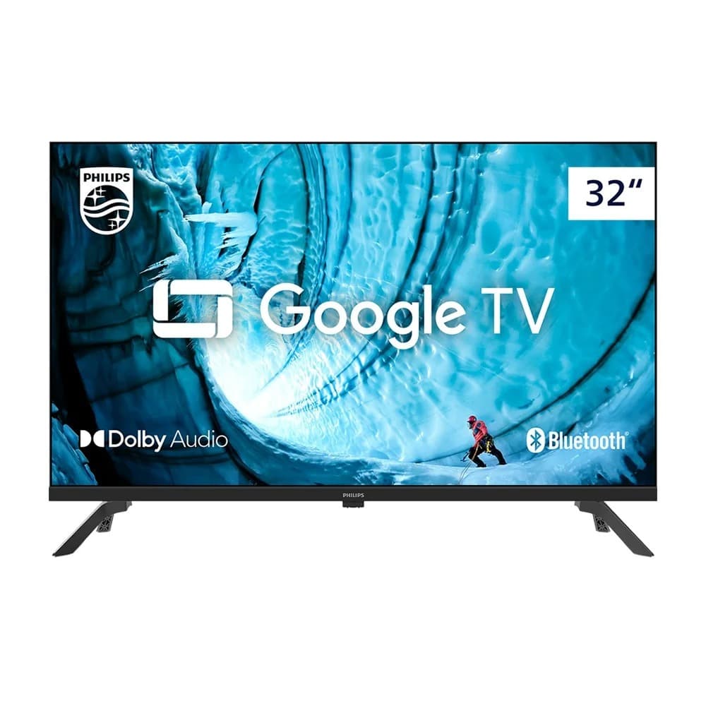 Smart TV Philips 32" LED HD, Google TV, Sem Bordas - 32PHG6909