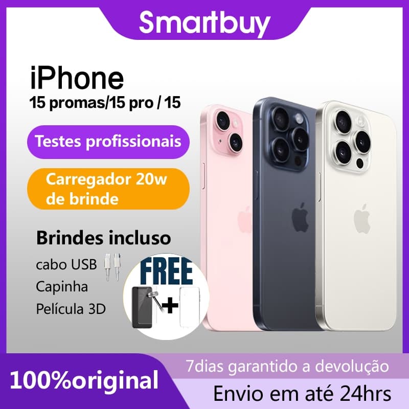 Celular Iphone 15/ 15 Pro/ 15 Pro Max 128gb/ 256gb 100% Original Com Garantia- Vitrine