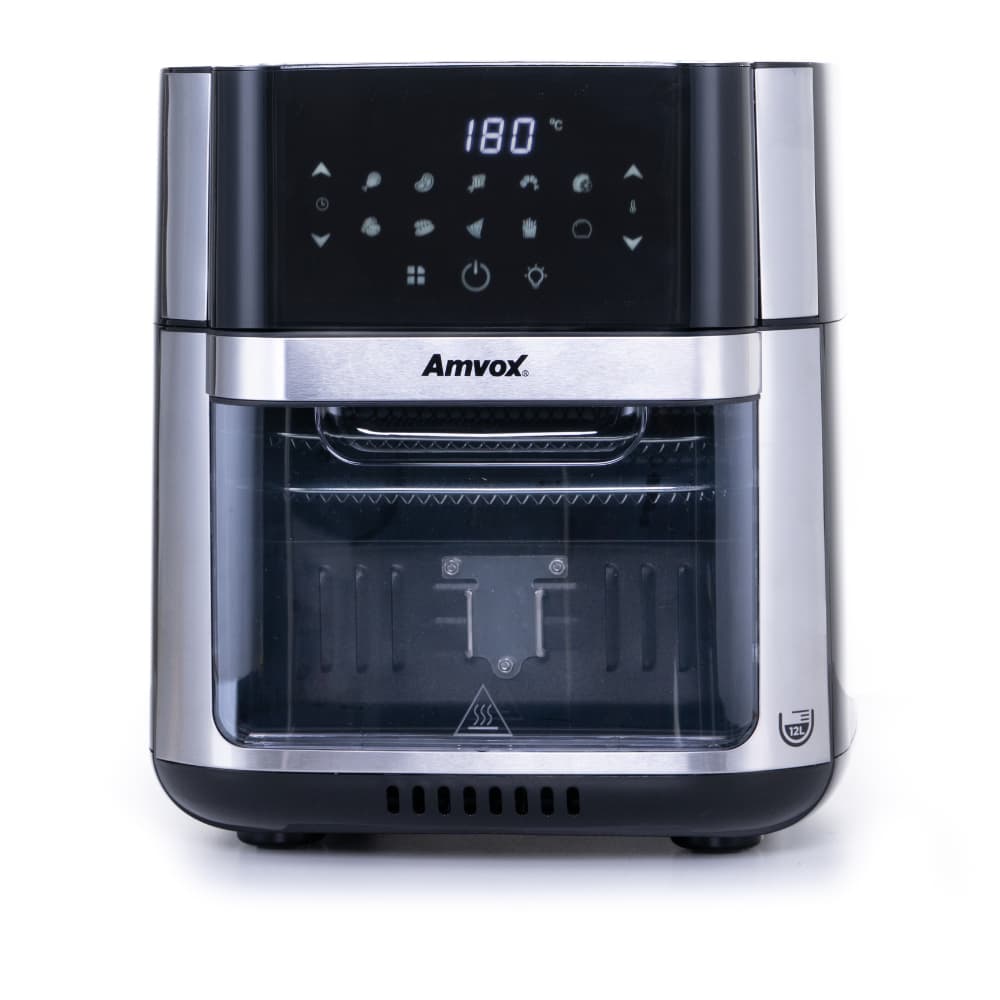 Fritadeira Elétrica Sem Óleo Air Fryer Amvox ARF 1412 Oven 12L Visor Transparente Com Led