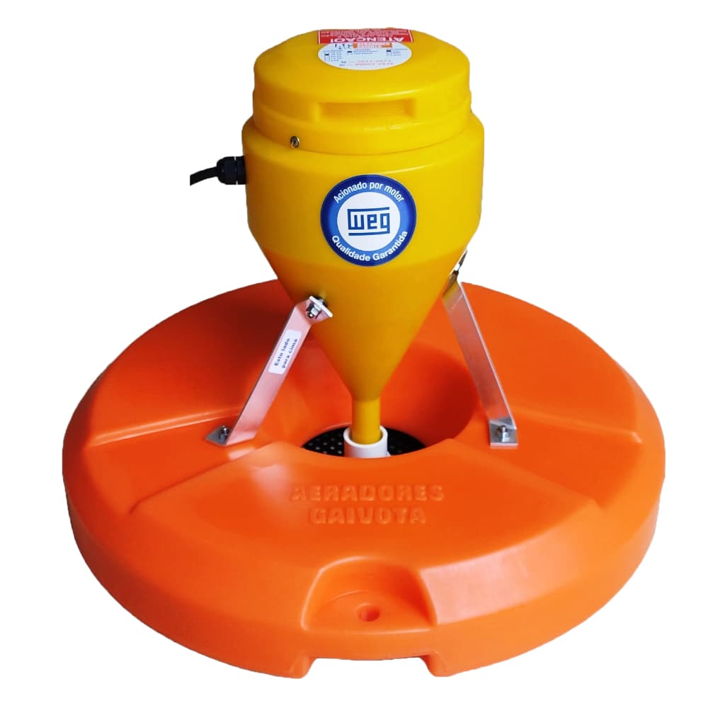 Aerador Chafariz 0,5Cv Gaivota para Tanque De Peixe Lago Açude Bomba Oxigenador Piscicultura Tilápia