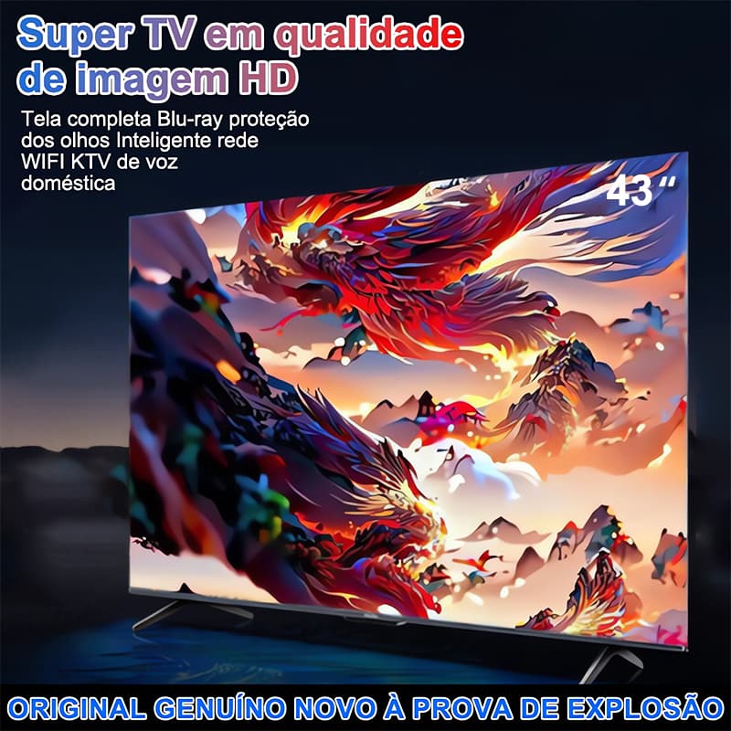 Smart TV 32 polegadas LED HD Wi-Fi TV 60Hz 32wdsnbx 100/240v Android 14