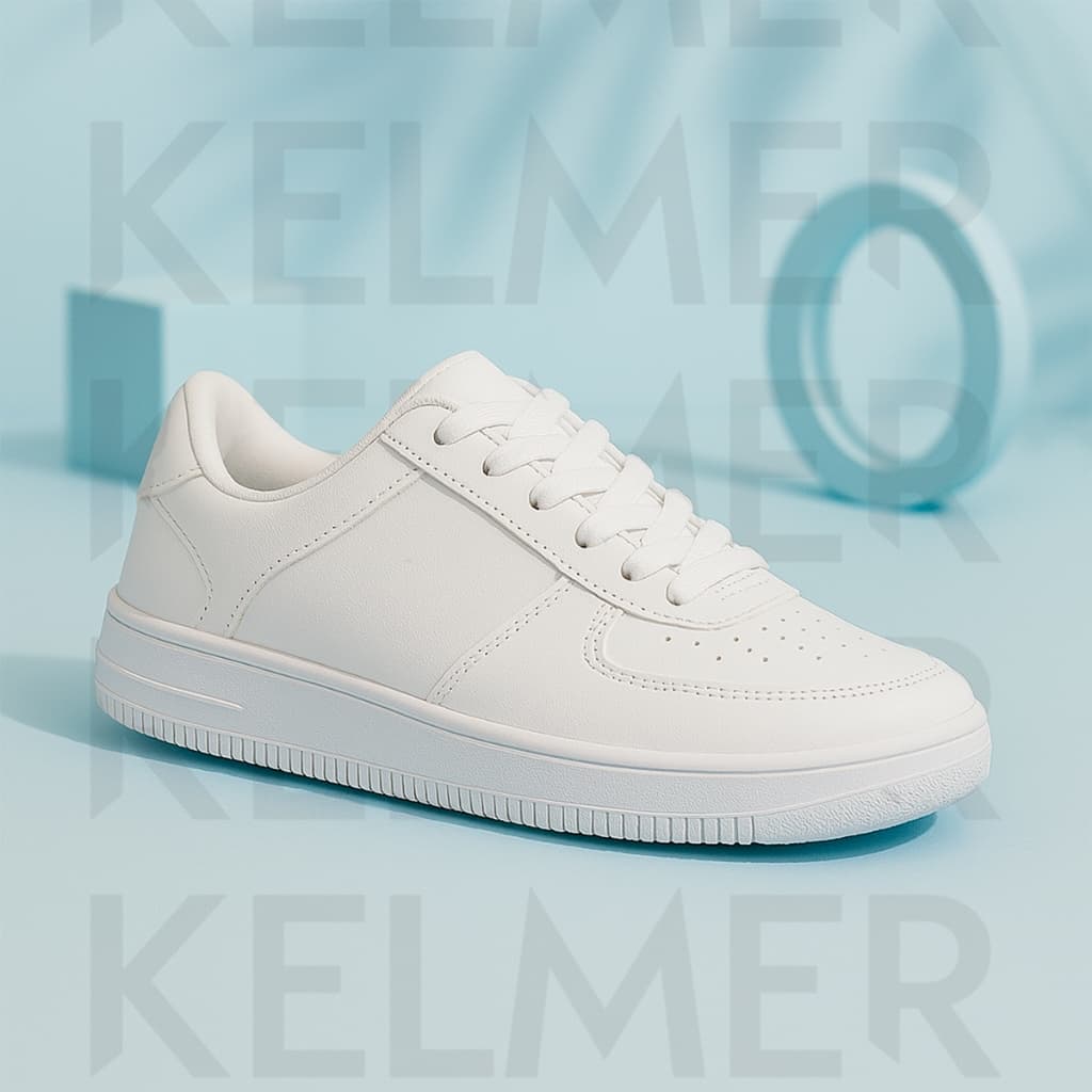 Tênis Casual Masculino Feminino Unissex Preto e Branco e Branco Branco Promoção Conforto Oferta