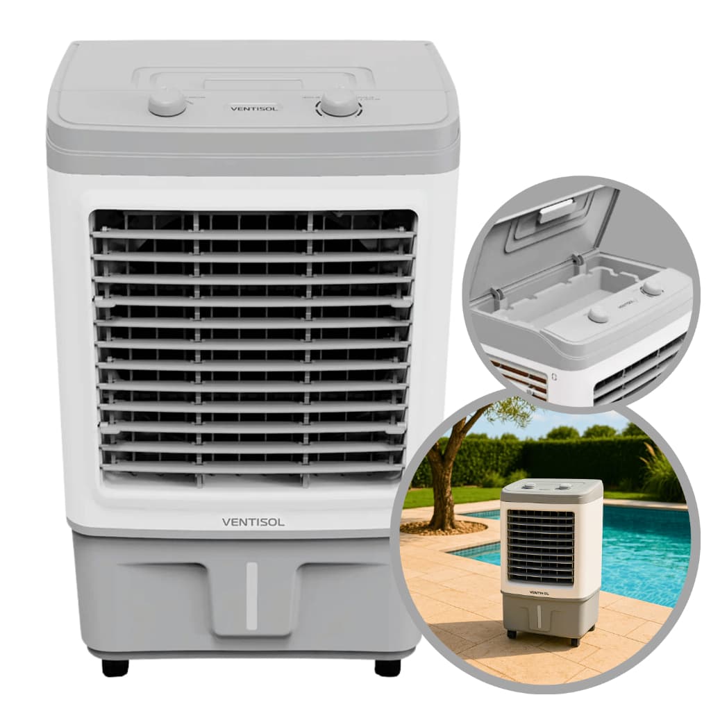 Climatizador de Ar Portátil 35l Residência Escritório Ar Frio Potente Pro Ventisol Ventilador