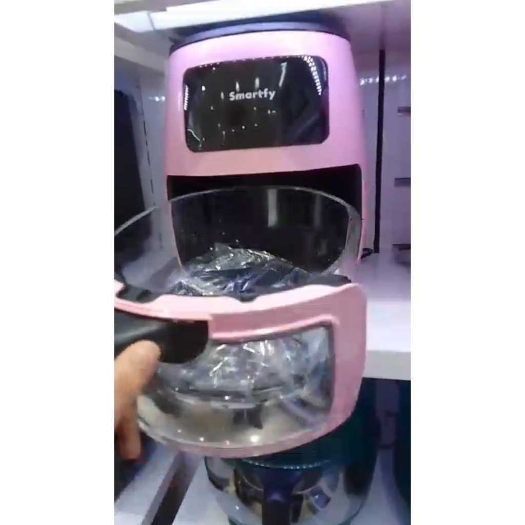 Fritadeira Elétrica airfryers base de vidro com Visor - 1400W -3.6L - 220V 50/60HZ - ROSA/DOURADO/branco/preto/verde