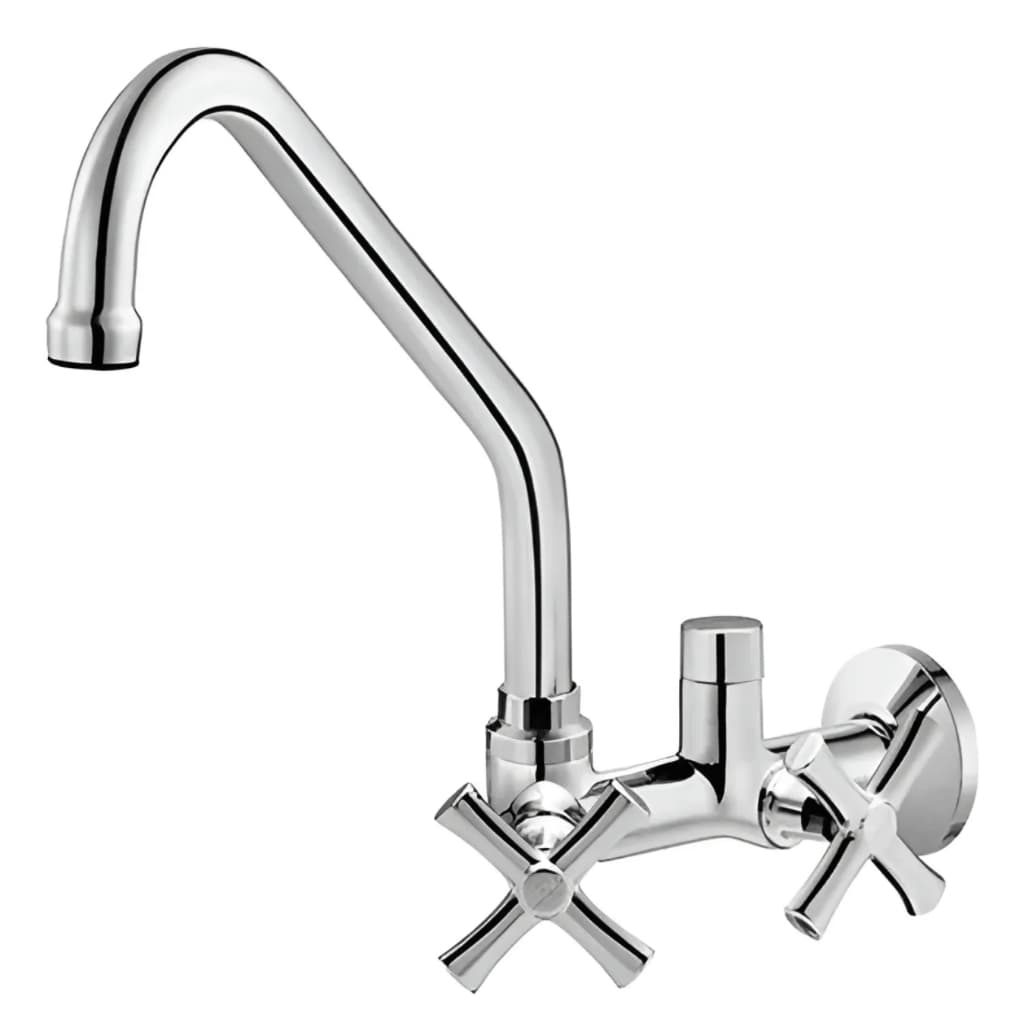 Torneira Para Cozinha | De Parede | Com Saída Para Filtro | Docol | Prateado Polido