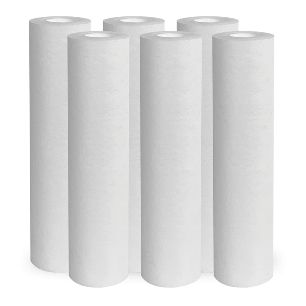 Kit 6 Filtro Refil Cartucho Polipropileno Liso 10