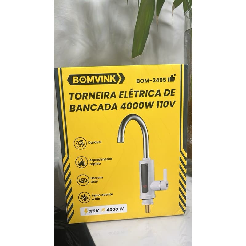 Torneira Quente Aquecedor Elétrico De Água Torneira de Água Quente 4000W Cozinha Tanque Banheiro Pia Lavatório...