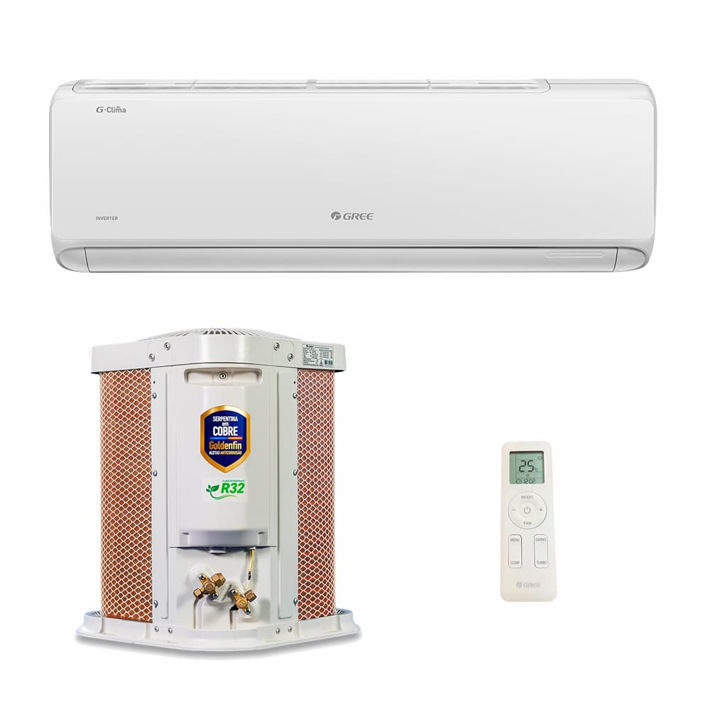 Ar Condicionado Split Hi-Wall Inverter G-Clima Gree 18.000 Btus Frio 220V
