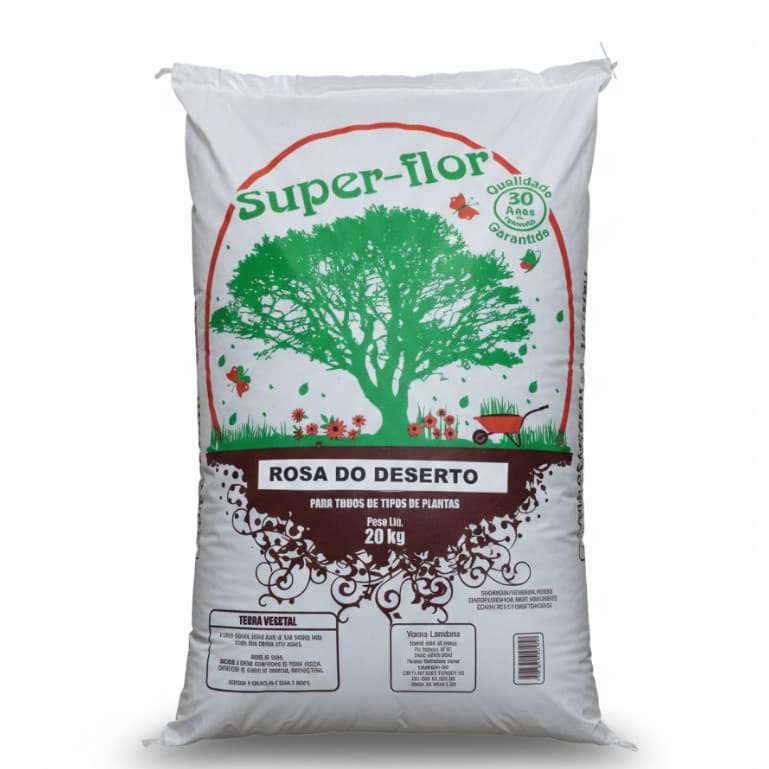 Substrato Rosa do Deserto, Cactos e Suculentas  Marca Super Flor de 20 KG (MÁX 20 KG POR COMPRA)