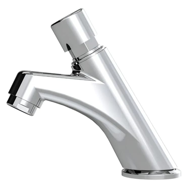 Torneira automática para banheiro em metal cromado, design elegante e moderno