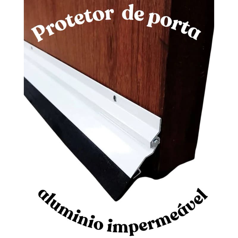 Rodo Vedador Vedante De Porta Borracha Vedação 80cm Protetor