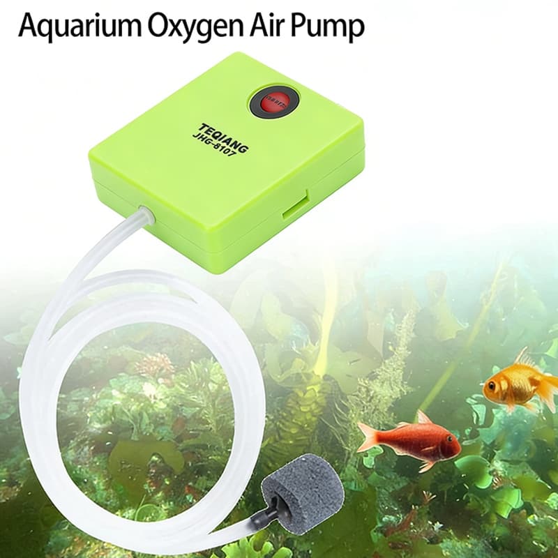 Mini Bomba De Ar De Aquário Aerador/Oxigênio Com Pedra Operado A Bateria Seca Pesca Exterior