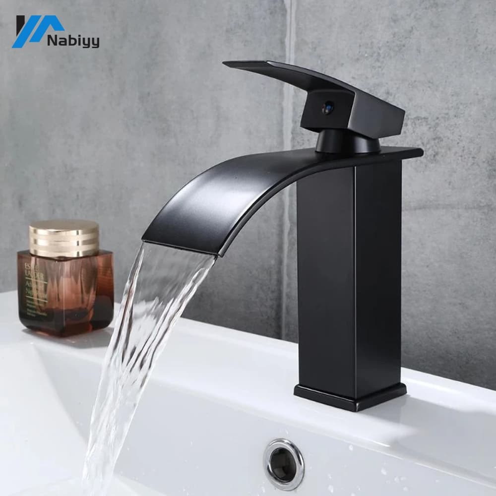 Misturador banheiro monocomando torneira cascata cromada