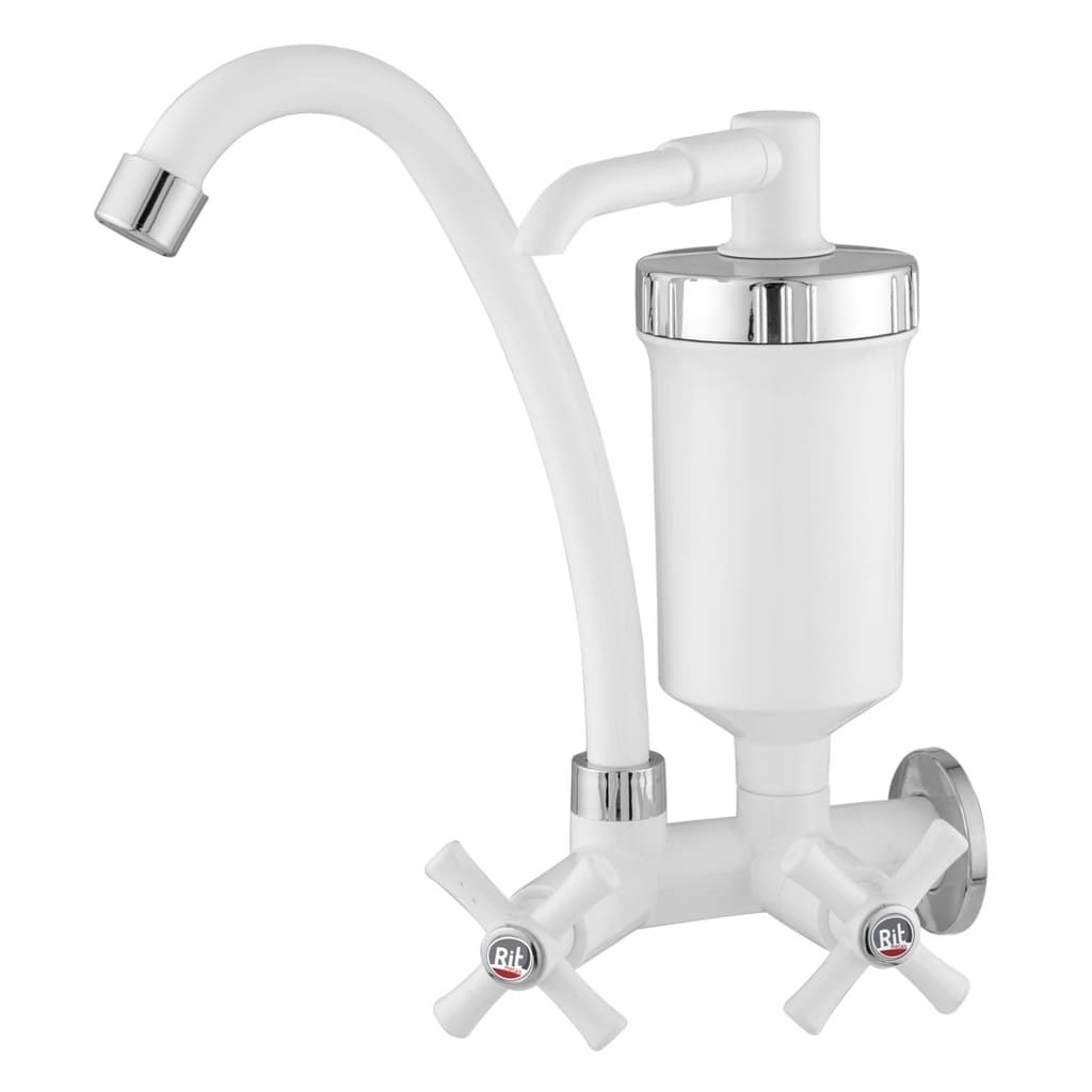 Torneira Filtro de Parede para Cozinha C-31 Branca com Bica Móvel 2167 - 1/4 de Volta