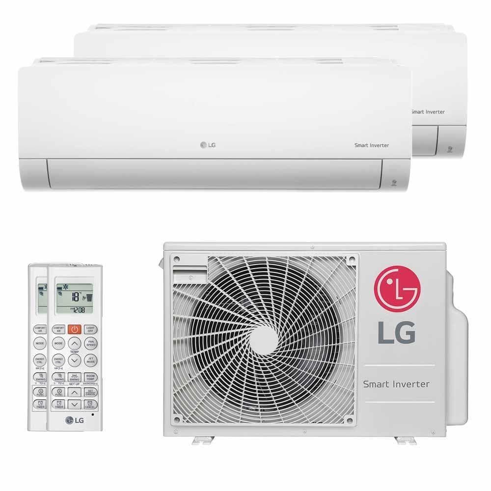 Ar Condicionado LG Multi Split Bi Split Inverter 18000 BTUs 1X9000+1X12000 220V Quente e Frio