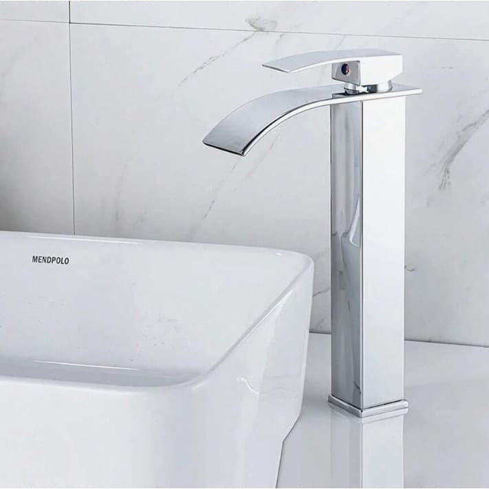 Torneira monocomando gourmet bica alta para banheiro e cozinha, cromada e alta qualidade