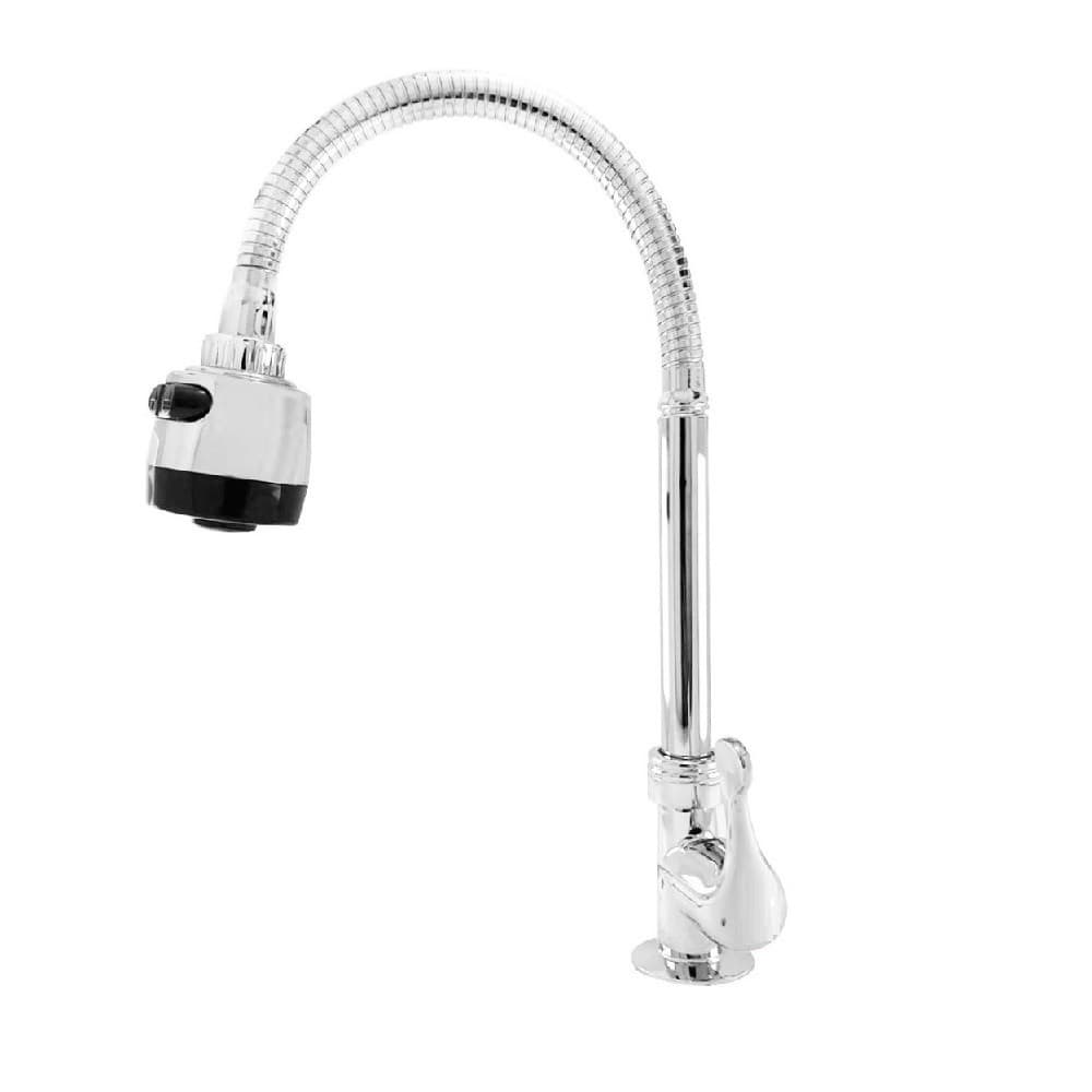 Torneira gourmet pia cozinha mesa bancada 6180 importada aço inoxidável