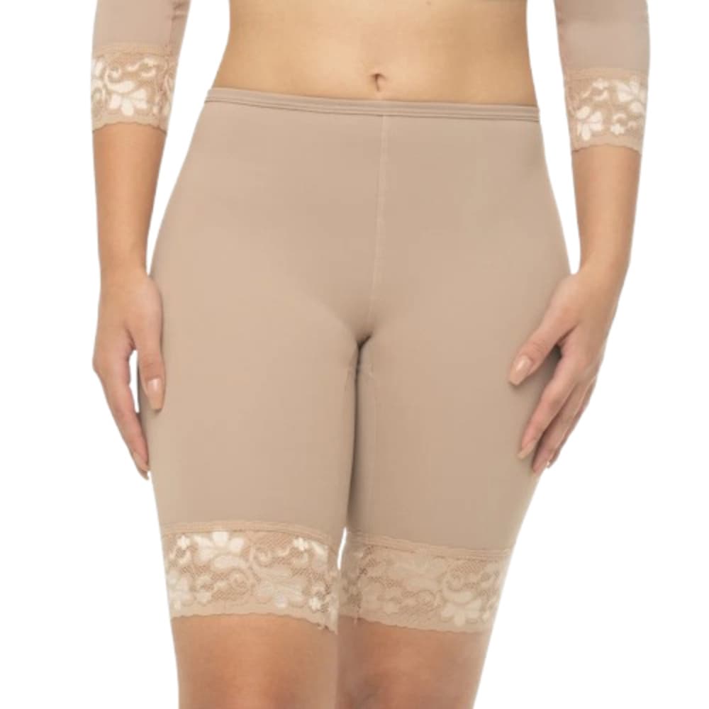 Bermuda Anagua Feminina Segunda Pele Com Renda Não Marca Short Para Usar Por Baixo De Saia E Vestido