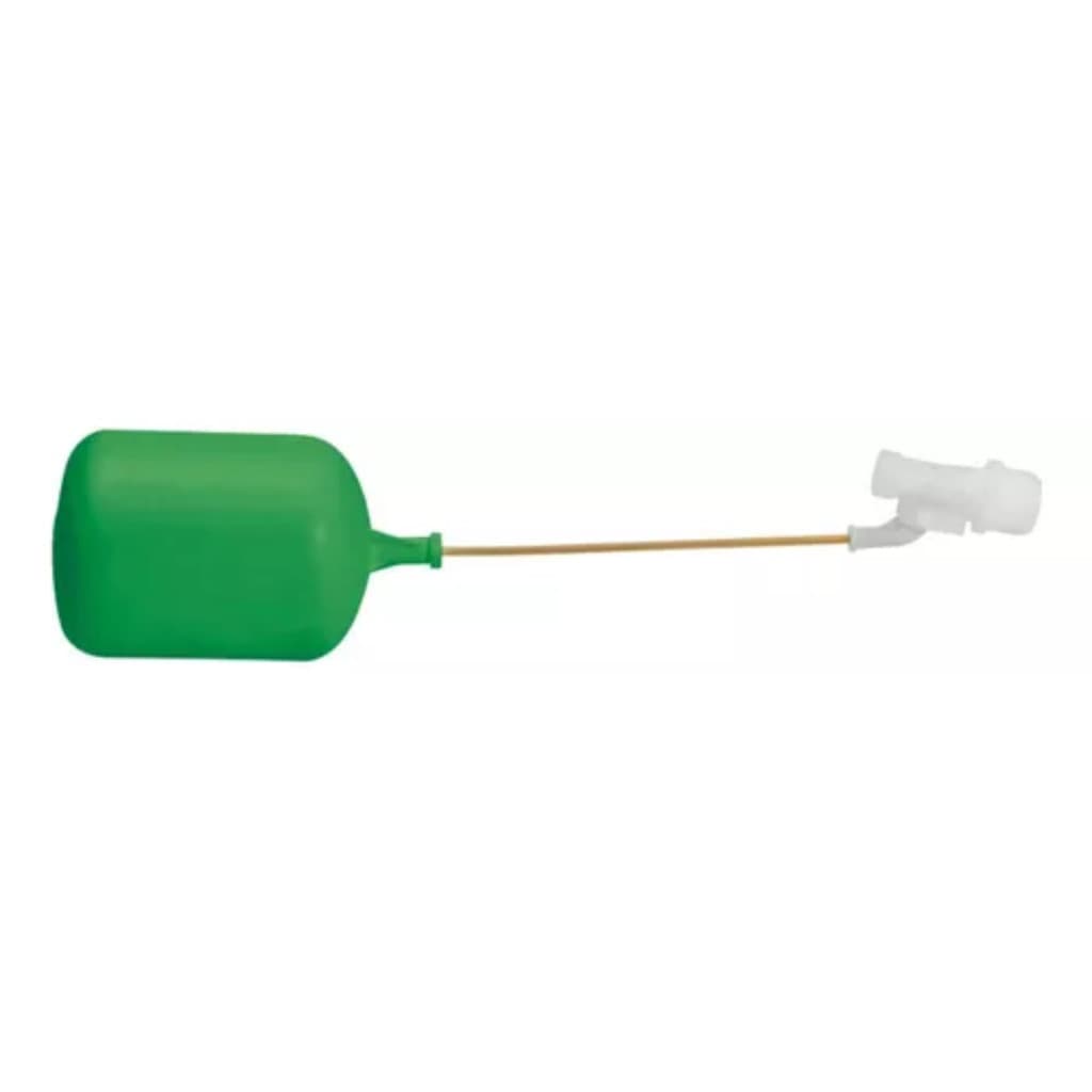 Boia de torneira para caixa d'água verde, 3/4 polegadas, isolada