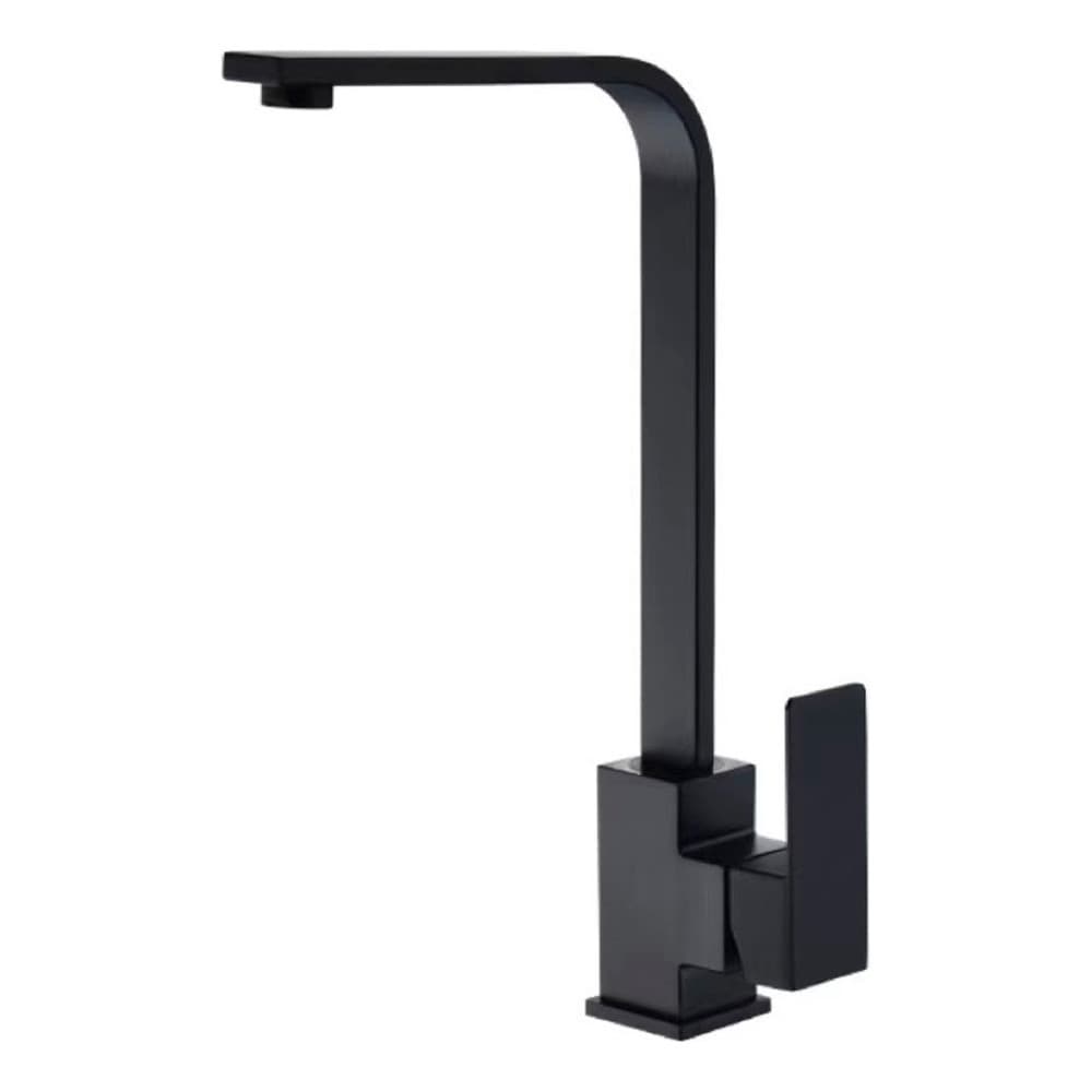 Torneira Gourmet Monocomando Slim L Inox 304 Preta Cor Preto