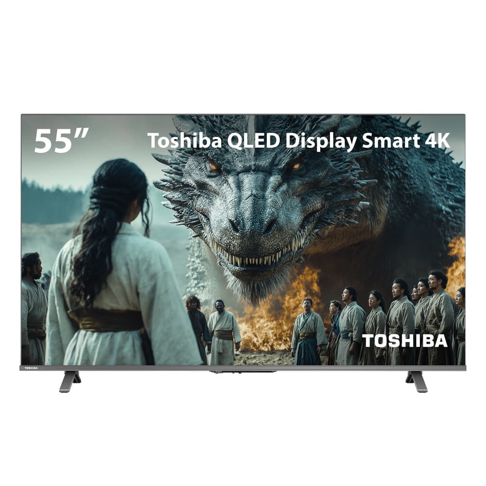 Smart TV QLED 55 4K Toshiba Google TV 3HDMI 2USB Wi-Fi