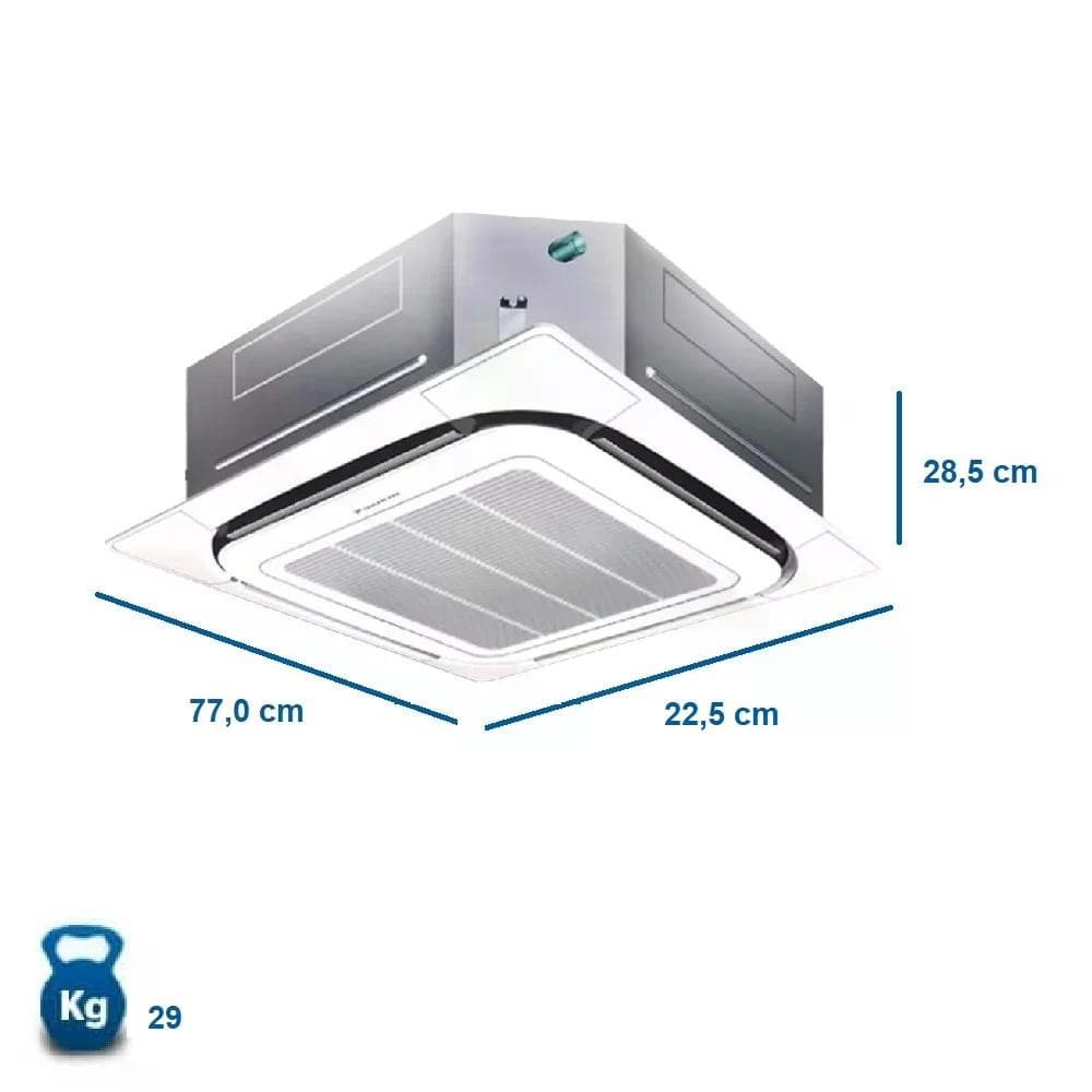 Ar condicionado Cassete Daikin SkyAir 48000 Btus Quente e Frio 220v