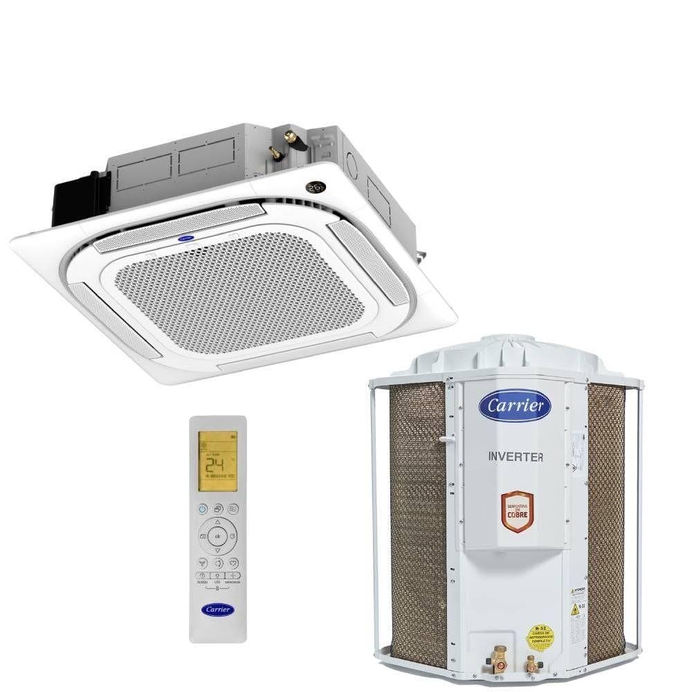 Ar Condicionado Split Cassete Carrier 4 Vias 60000 Btu Frio Inverter 220V (38CCVE60515MC)