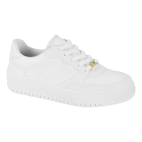 Tênis Branco Vizzano Feminino Casual Moderno E Versátil Branco Lisa 34,0 BR Unissex Branco Ultraleve