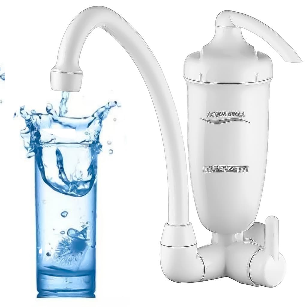 Purificador Filtro Para Água Com Torneira Parede 3 Etapas Branca Lorenzetti Acqua Bella Original