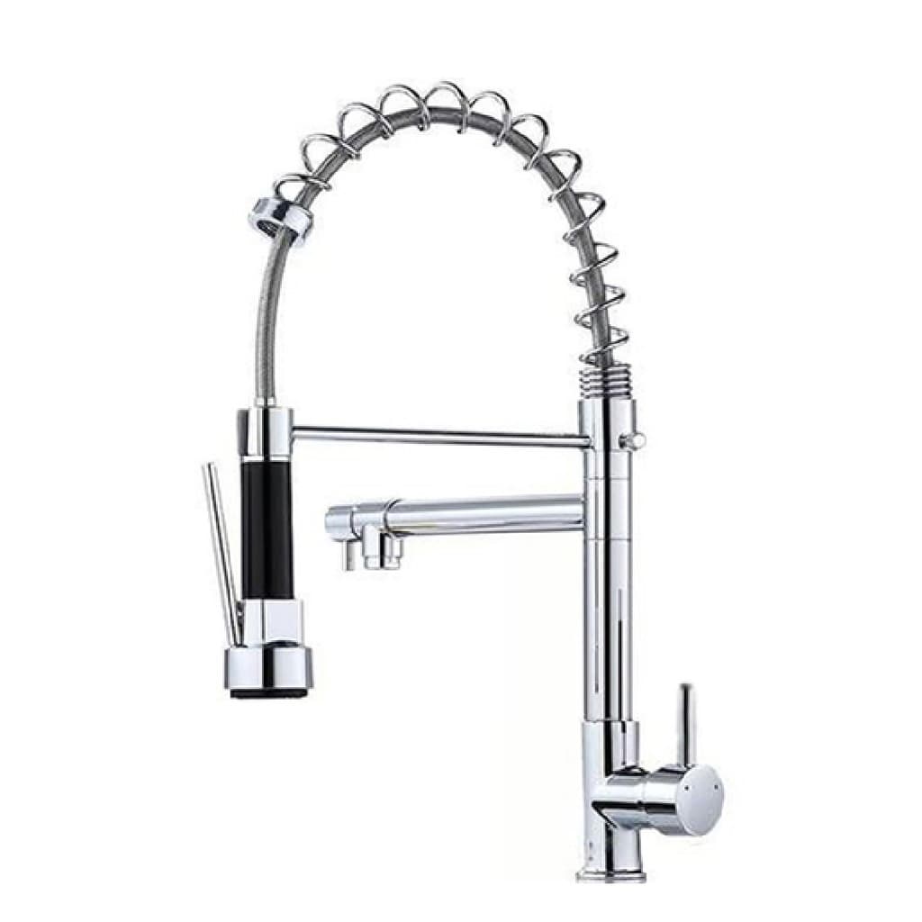 Torneira gourmet monocomando com chuveirinho para cozinha, bica flexível e design elegante