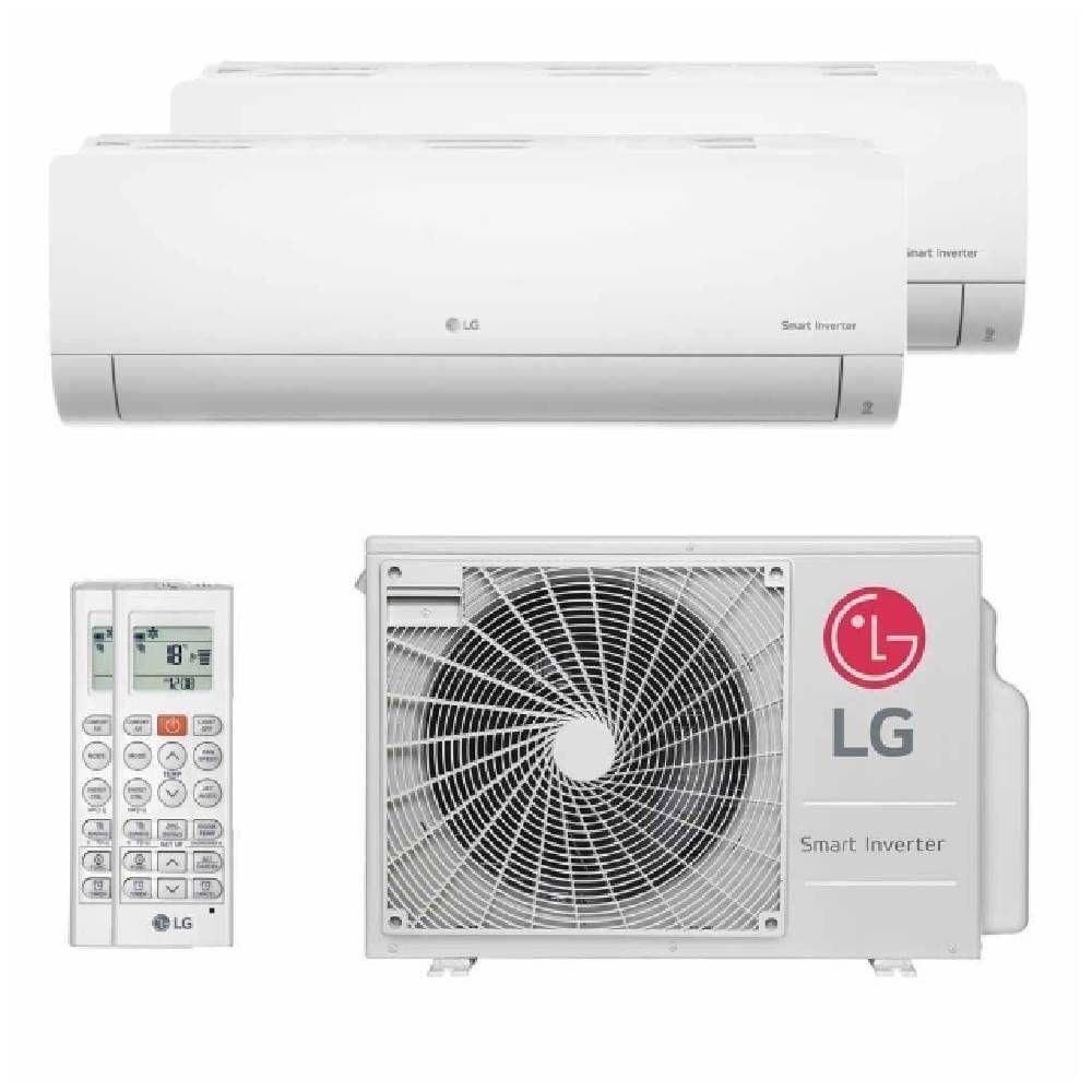 Ar Condicionado Multi Bi Split Inverter LG 18000 BTUs 1X9000 + 1X12000 Quente e Frio 220V