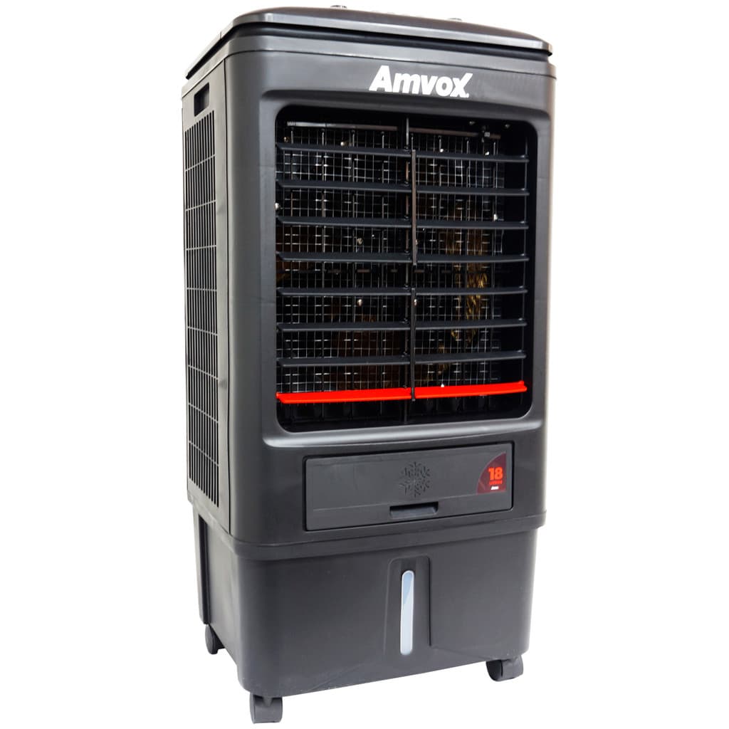 Climatizador Ar Frio 18 L Portátil 110V Evaporativo Industrial Umidificador Amvox ACL 018 Preto