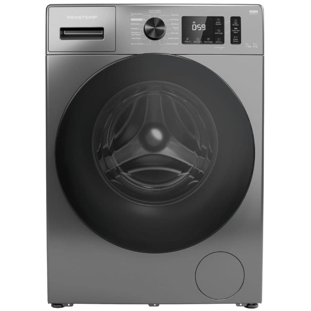 Lava e Seca Brastemp 11Kg Smart Sensor Titanium